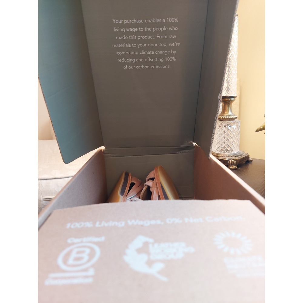 Nisolo Wmns Desert Rose Leather Huarache Strappy Flat Sandal Size 7.5M NEW! $138 - Picture 10 of 12